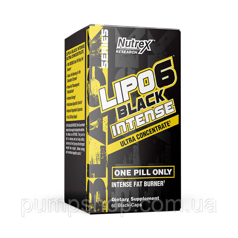 Жироспалювач Nutrex Lipo-6 Black Intense Ultra Concentrate 60 капс.