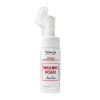 Пінка для вмивання Top Beauty для проблемної шкіри обличчя Anti Acne Washing Foam зі щіточкою, 150 мл