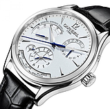 Модний чоловічий класичний механічний наручний годинник carnival з автопідзаводом зі шкіряним ремінцем, фото 5