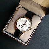 Модний чоловічий класичний механічний наручний годинник carnival з автопідзаводом зі шкіряним ремінцем, фото 3