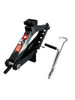 Автомобільний домкрат 2,0 т. висота до 442 мм. механічний ромб із гумкою Дорожня карта (dk52-112)