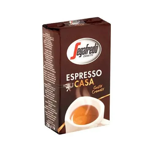 Кава мелена Segafredo Escpresso Casa, 250г, Італія, темне обсмажування, купаж робуста арабіка