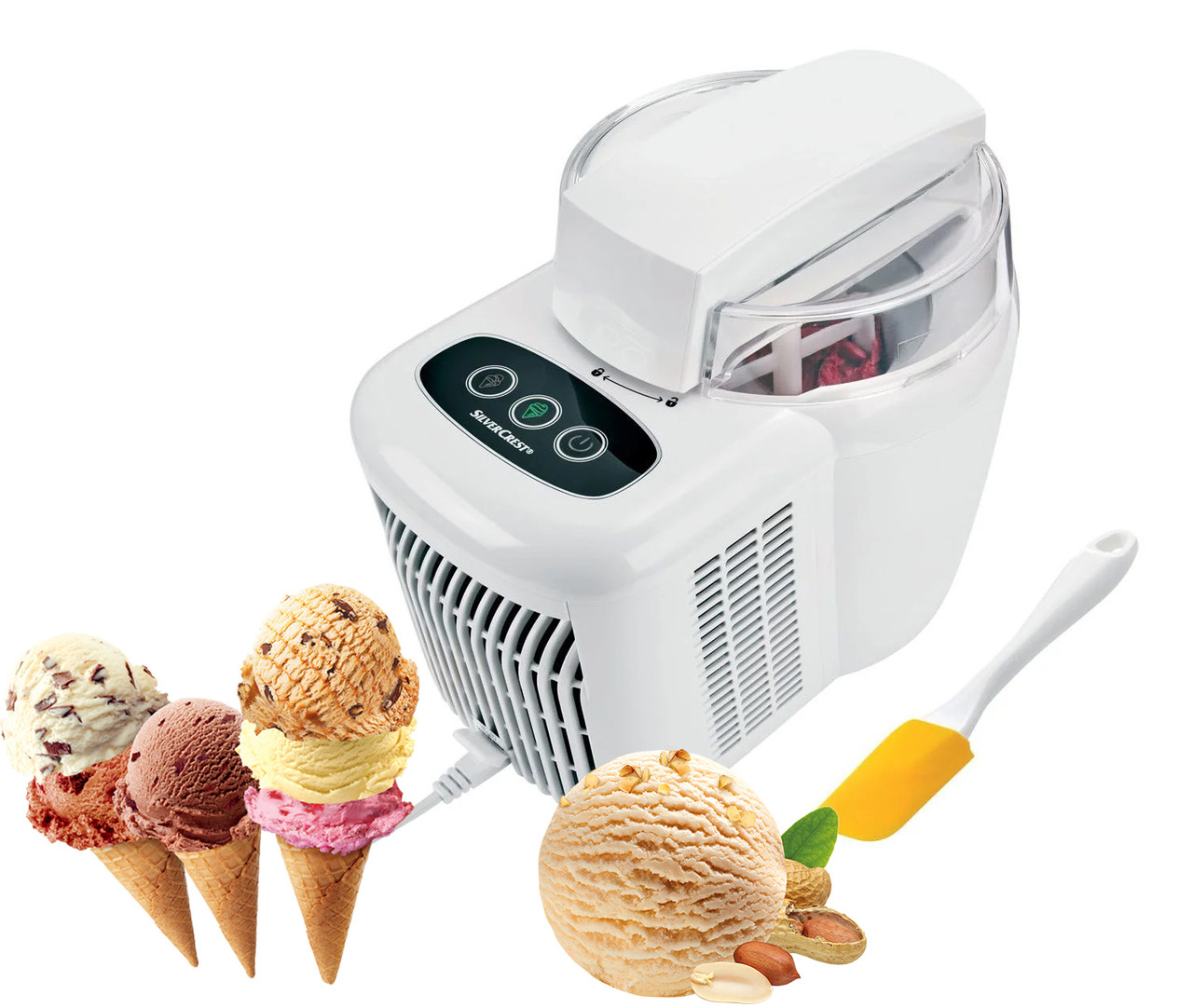 Морожениця, апарат для приготування морозива Silver Crest SEM 90 C3 (авто, Німеччина), фото 1