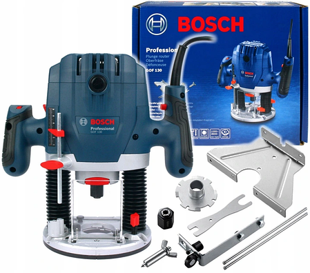 Компактний професійний фрезер Bosch GOF 130 (06016B7000): 1300Вт, 6-8 мм цанговий патрон, 28000 об/хв., фото 1