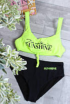 Купальник подростковый Z.Five 637 Солнце лимон (В НАЛИЧИИ ТОЛЬКО 30 32 34 УКР р-ры), фото 3