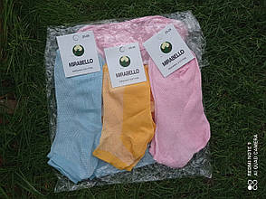 Бавовняні шкарпетки Mirabello сітка кольорові 23-25 ​​розмір