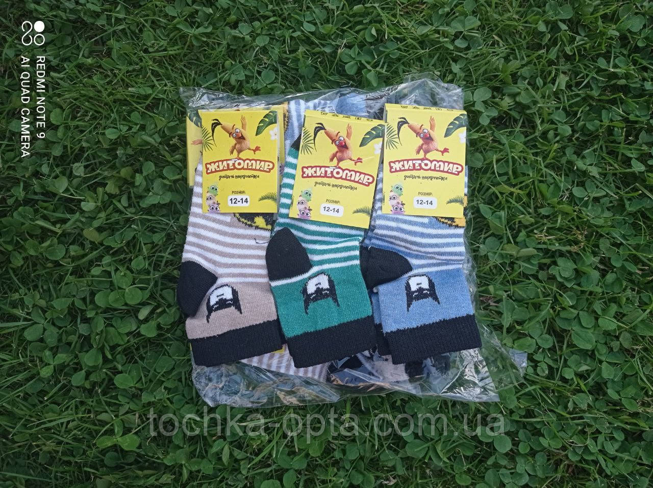 Бавовняні шкарпетки Житомир Бетмен мікс 12-14 розмір, фото 1