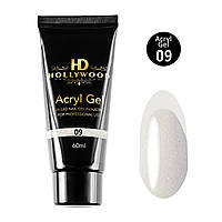 Acryl Gel\Polygel Акригель \Полигель Hollywood №9 shimmer\с блестками