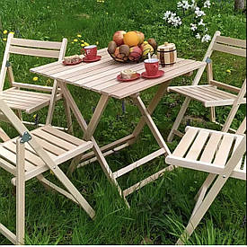 Набір складних стільчиків і стола