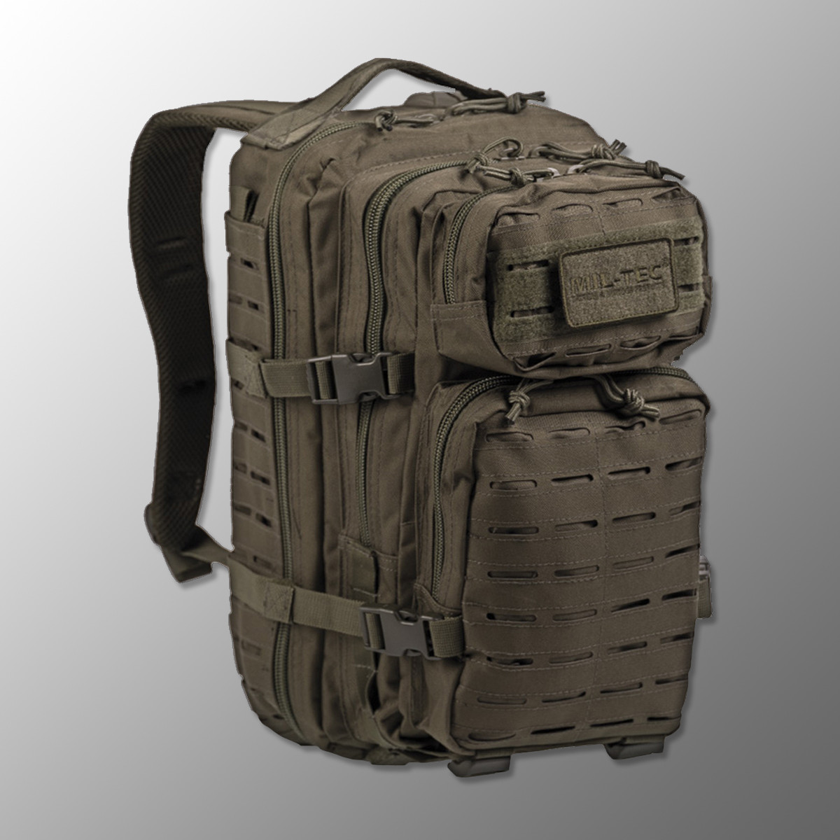 Тактичний рюкзак, військовий "Mil-Tec - Assault Laser Cut II Large" (Олива) 36 літрів, армійська, EDC