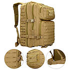 🔥 Тактический рюкзак, военный "Mil-Tec - Assault Laser Cut II Large" (Койот) 36 литров, армейский, EDC, фото 4