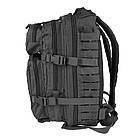 Тактичний рюкзак, військовий "Mil-Tec - Assault Laser Cut II Large" (Чорний) 36 літрів, армійська, EDC, фото 8