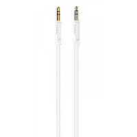 Аудио-кабель HOCO UPA-16 AUX Anti-winding Flat Cable 1m White