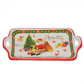 Блюдо новорічне "Merry Christmas" 26*16 см, кераміка (NG124)