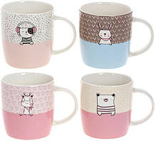 Кружка порцелянова "Мілі Звірюшки" 350мл