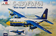 Пластикова модель 1/144 A-model 1425 американські літаки C-130 & F4J 'Blue Angel' пілотажна група