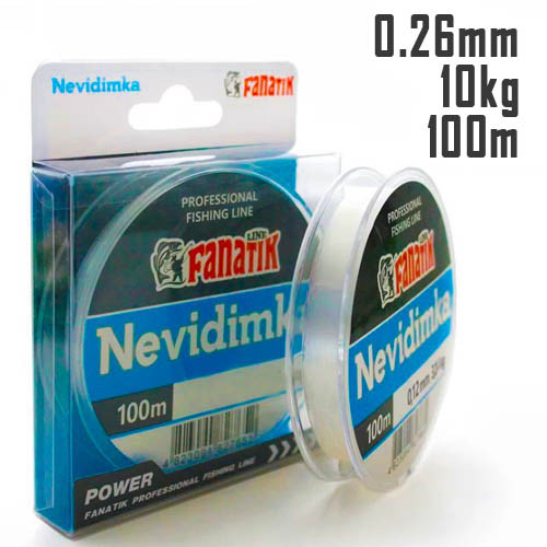 Ліска Fanatik Nevidimka 100 м діаметр 0,26 мм, 10 кг