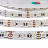 Світлодіодна стрічка 12V, 5050, 96 led/m, 11W, IP20, RGB, ST-12-5050-96-RGB-20, фото 4