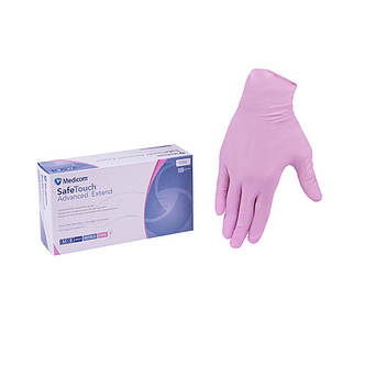 Рукавички одноразові SafeTouch Advanced Extend M Pink (без пудри), фото 2