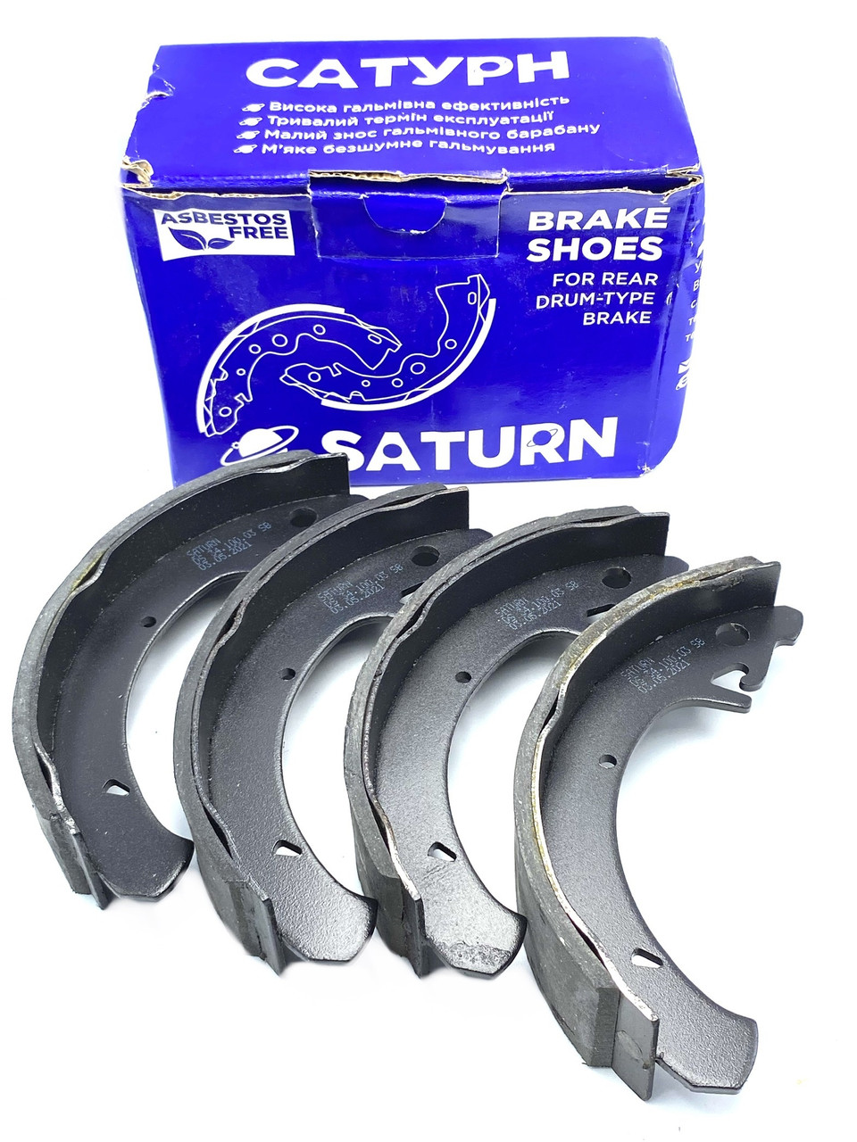Колодки задні гальмові Saturn для ваз 2108 2109 21099 (DS 34.100.03SB)