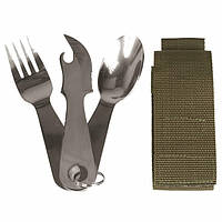 Столовий набір із 3 предметів з чохлом Mil-Tec (14624000)