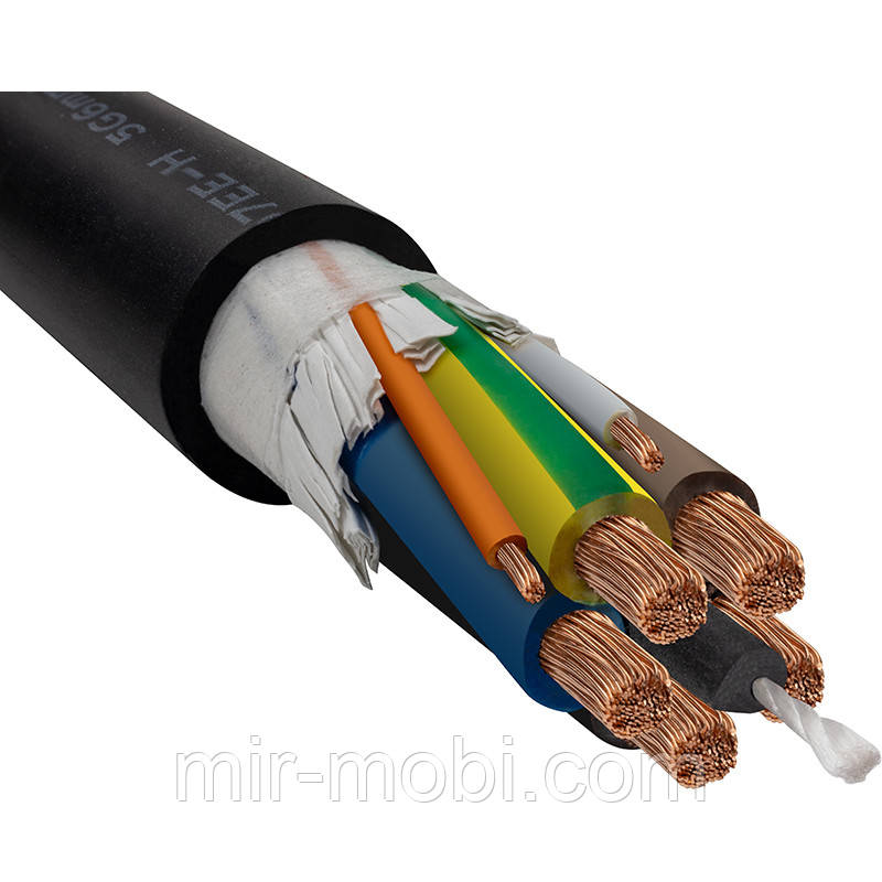 Кабель HiSmart EV 5x6+2x0.5mm,TUV, 3 ph.,32A,22kW для зарядки, 400V длина 200 м, на катушке