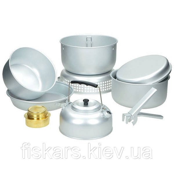 Набір туристичного посуду з пальником Mil-Tec Cook Set (14700500)