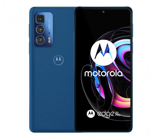 Motorola Edge 20 Pro 5G 12/256GB blue Indigo Vegan Lether 144Hz PANY0041PL, фото 1