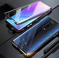 Магнитный чехол Magnetic для Xiaomi Mi 9T / K20 два стекла (Разные цвета)