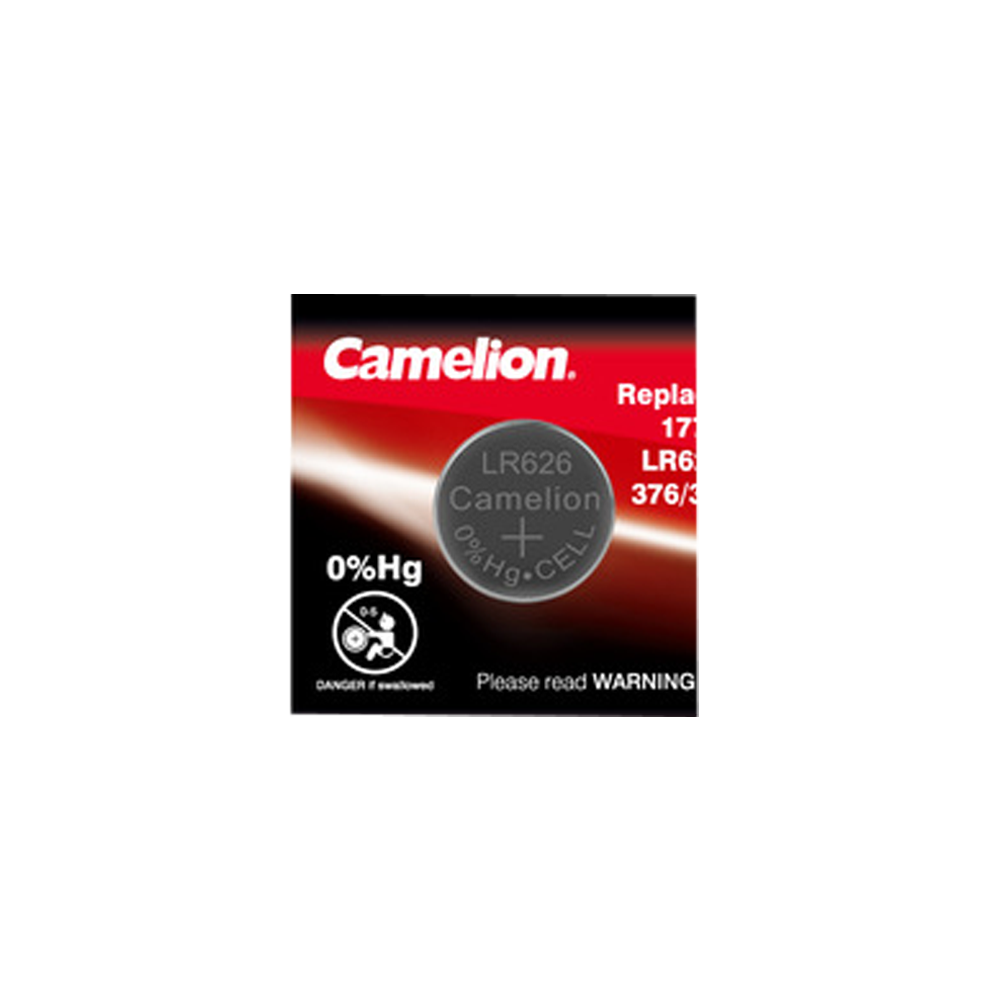 Часовая батарейка 177 / 377 / LR 626 / AG4 Camelion Alkaline (1шт.)