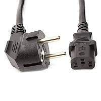 Кабель живлення PowerPlant CEE7/17-C13, Cu 3x1.5мм2, 5 м