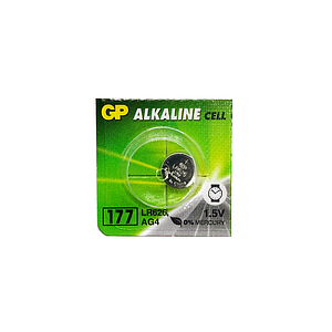 Годинникова батарейка 177 / 377 / LR 626 / AG4 GP Alkaline  (1шт.)