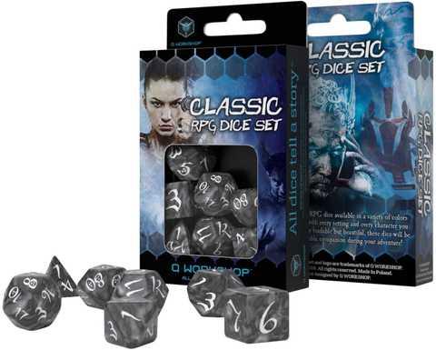 Набір Дайсів Classic RPG Dice Set Smoky & White - фото 1 - id-p1628556118