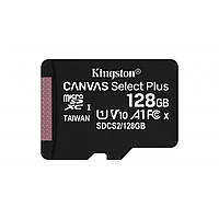 Картка пам'яті Kingston 128 GB microSDXC Class 10 Canvas Select Plus 100R A1 (SDCS2/128GBSP)