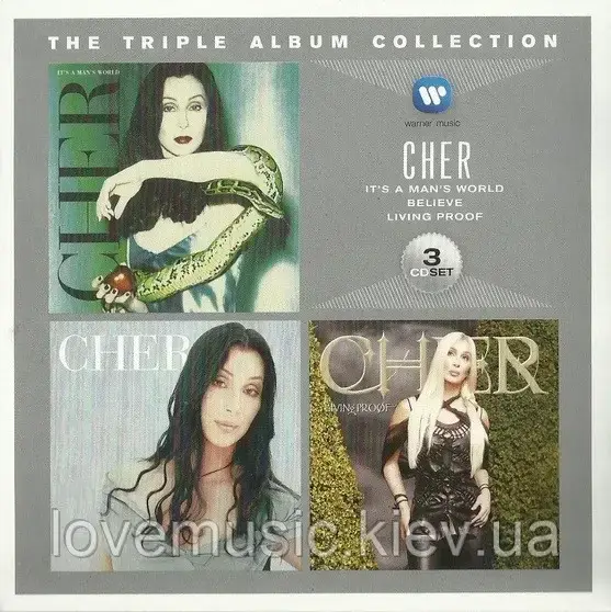 Музичний сд диск CHER The triple album collection (2012) (audio cd)