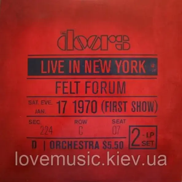 Вінілова платівка DOORS Live in New York (1970) Vinyl (LP Record)