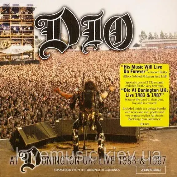 Музичний сд диск DIO Dio at Donington UK Live 1983 & 1987 (2010) (audio cd)