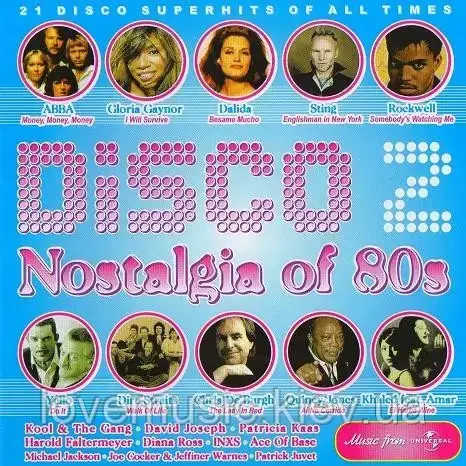 Музичний сд диск DISCO NOSTALGIA OF 80 2 (2008) (audio cd), фото 1
