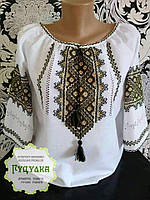 Блуза жіноча вишита хрестиком рукав 3/4 розмір під замовлення