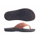 ЧОЛОВІЧІ ШЛЬОПАНЦІ (в'єтнамки) GARRI коричневі 41, фото 2