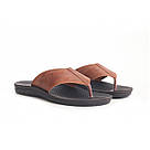 ЧОЛОВІЧІ ШЛЬОПАНЦІ (в'єтнамки) GARRI коричневі 41, фото 3