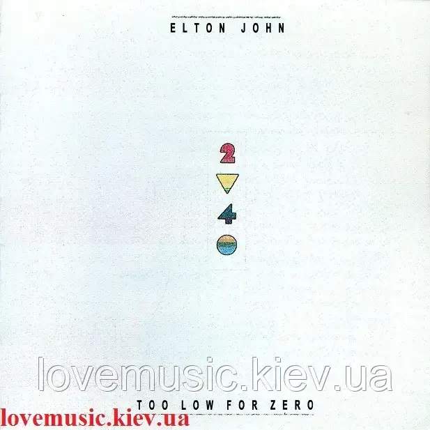 Музичний сд диск ELTON JOHN Too low for zero (1983) (audio cd), фото 1
