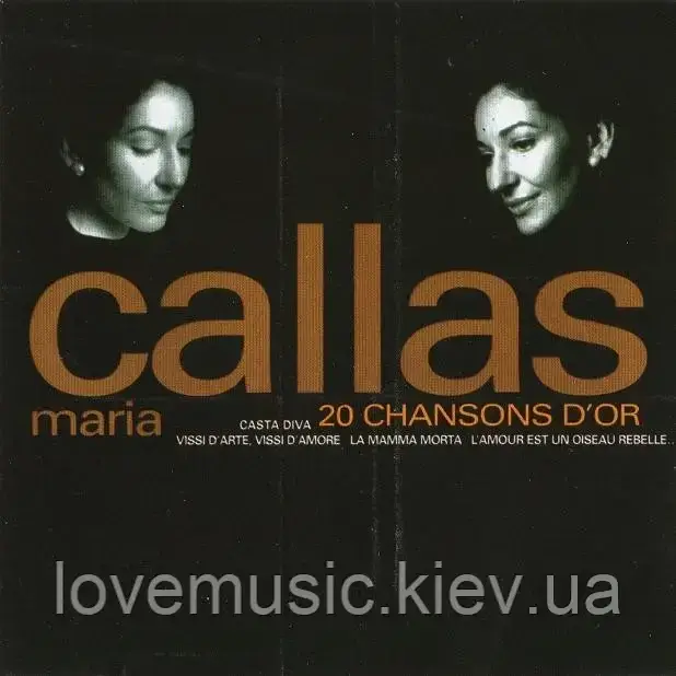 Музичний сд диск MARIA CALLAS 20 chansons d'or (1997) (audio cd), фото 1