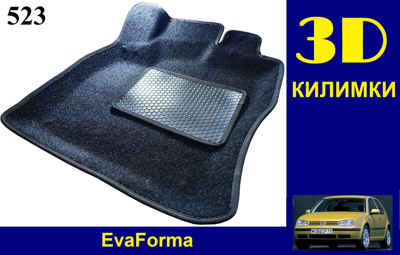 3D килимки EvaForma на Volkswagen Golf 4 '97-03, ворсові килимки