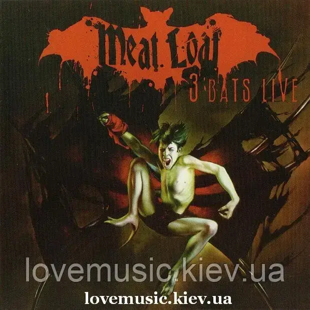 Музичний сд диск MEAT LOAF 3 Bats Live (2007) (audio cd), цена 150 грн