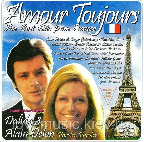 Музичний сд диск AMOUR TOUJOURS The best hits from France (2008) (audio cd)
