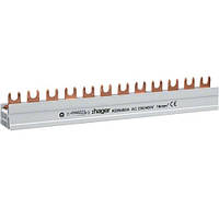 Шина вилочна 4-полюсна 80А на 12 модулів Hager KDN480A