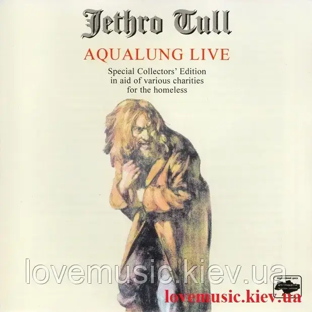 Музичний сд диск JETHRO TULL Aqualung live (2005) (audio cd)