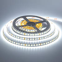 Светодиодная лента 24V, 2835, 120 led/m, 9.6W, IP20, 6500K - белый холодный, Standart. Гарантия - 12 месяцев