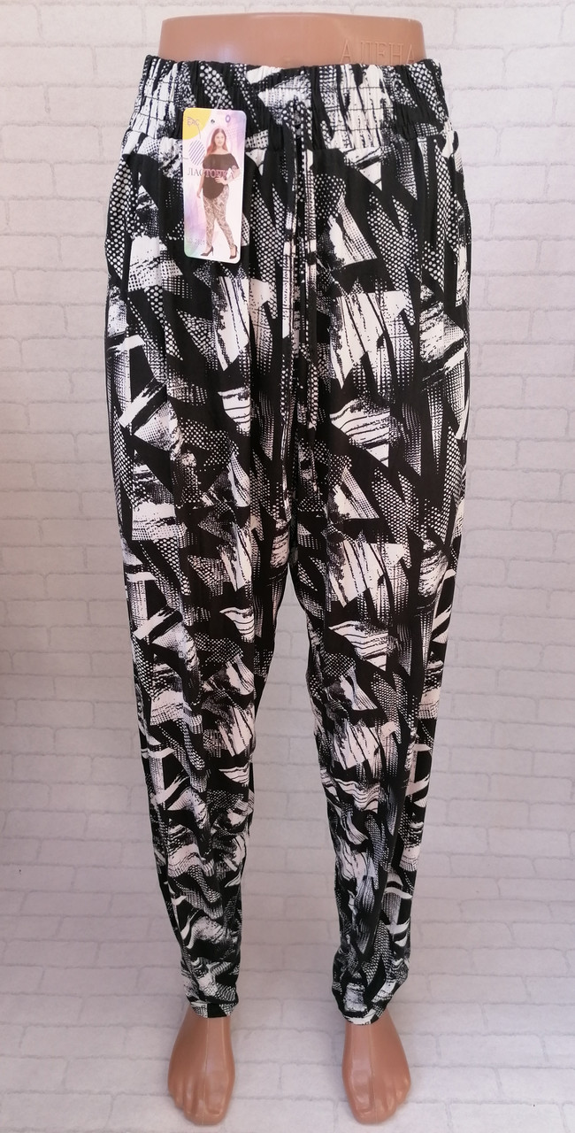 Штани султанки літні жіночі великий розмір. Лосіни Супер Батал